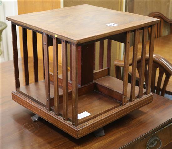 A table top revolving bookcase W.36cm